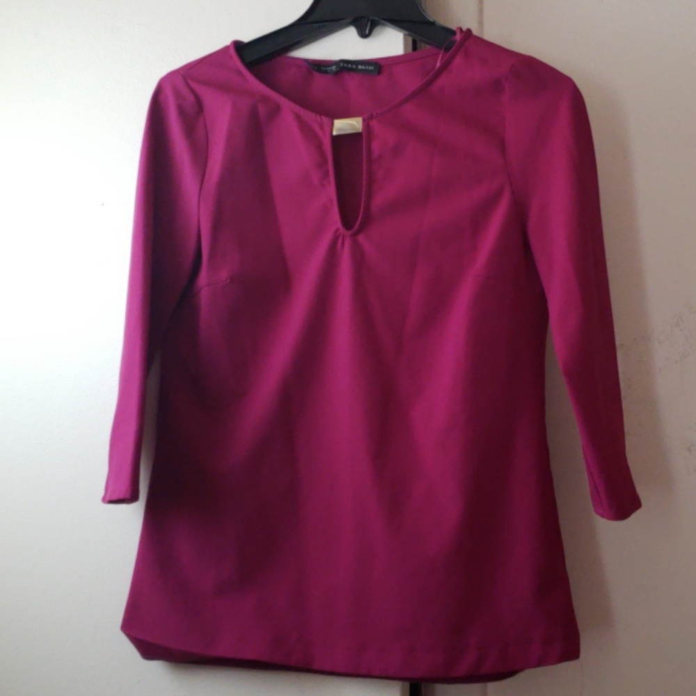 ZARA Purple Blouse Size S